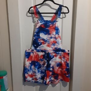 SOLD: NB Tie Dye Romper Shortalls 3XL (21)